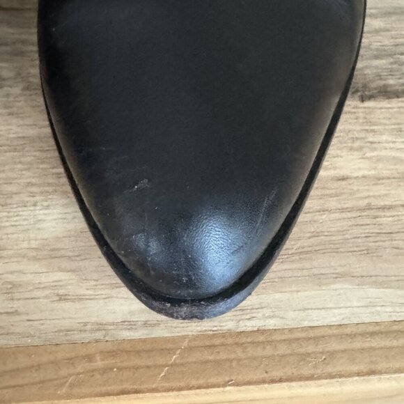 Tabitha Simmons Windle Black Leather Pointy Toe Silver Buckle  Ankle Boot Size 8 - Picture 6 of 16